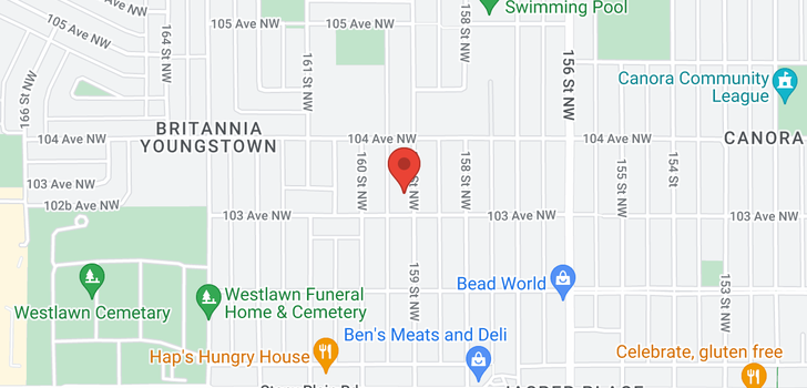 map of 10308 159 ST NW